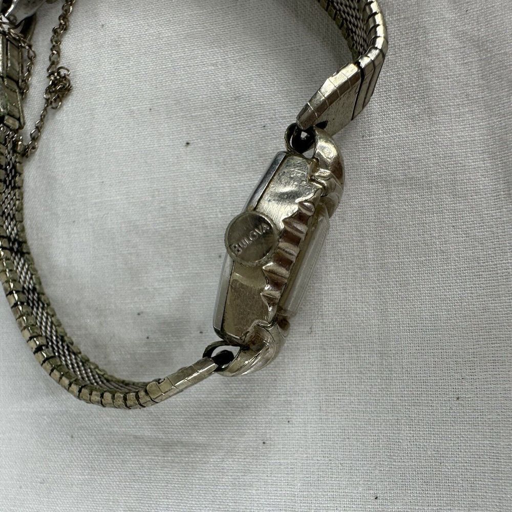Bulova Women's Vintage Watch, M6, 10k R.G.P. Bezel, Parts/Repair, Stainless Back - Picture 5 of 10